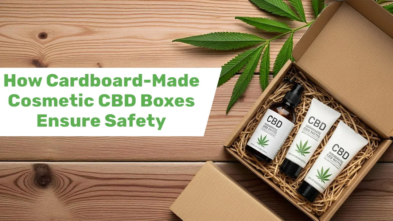 Cardboard-Made Cosmetic CBD Boxes