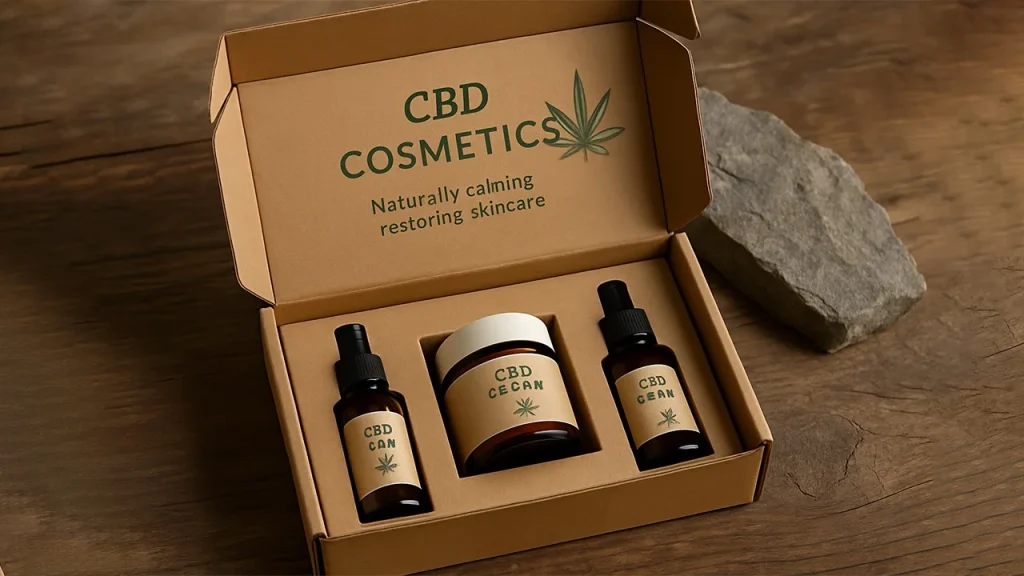 CBD Cosmetic Boxes With Sustainable Recycled Cardboard
